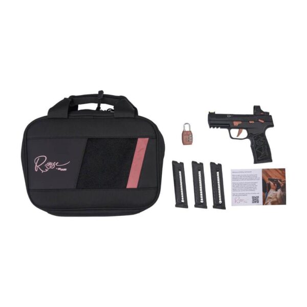 Sig Sauer P322 Rose Romeo RS Handgun .22 LR 10rd Magazines (3) 4" Barrel Black with Rose Savior Gun Bag - Precision Shot Firearms