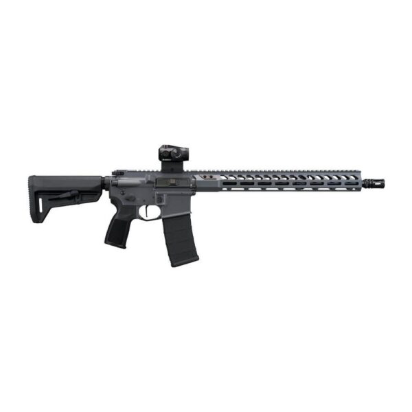 Sig Sauer M400 Forge Concrete Gray Rifle 5.56 NATO 30rd Magazine 16" Barrel ROMEO-MSR GEN II Adjustable Stock M-LOK Handguard - Precision Shot Firearms