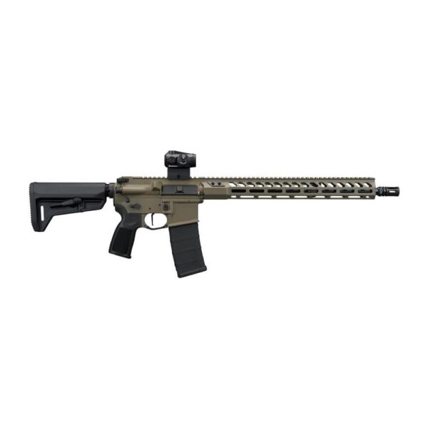 Sig Sauer M400 Forge Moos Green Rifle 5.56 NATO 30rd Magazine 16" Barrel ROMEO-MSR GEN II Adjustable Stock M-LOK Handguard - Precision Shot Firearms