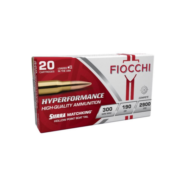 Fiocchi Hyperformance MatchKing Rifle Ammunition 300 Win Mag 190gr OTM 2900 fps 20/ct - Precision Shot Firearms