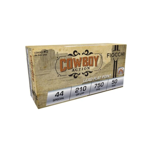 Fiocchi Cowboy Action Handgun Ammunition 44 Spl 210gr LFN 750 fps 50/ct - Precision Shot Firearms