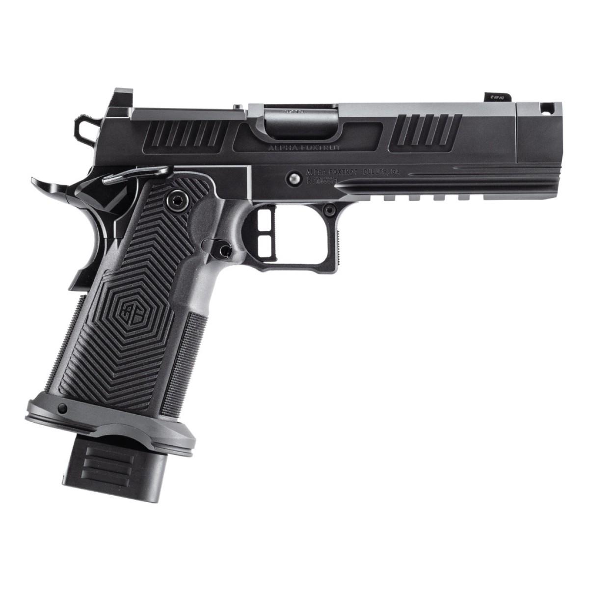 AF1911-ROMULUS 9MM 10Rd Magazine (5) 4.25" MOS Optic Cut Press In Compensated Ramped Bull Barrel DLC BLK - Precision Shot Firearms