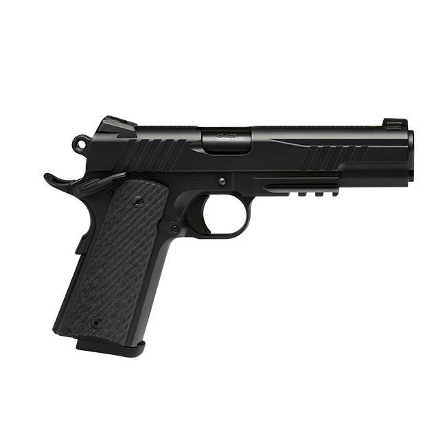 Savage 1911 Gov't Style Handgun 9mm Luger 10rd Magazines (1) 5" Barrel Black Melonite with Rail - DEMO - Precision Shot Firearms