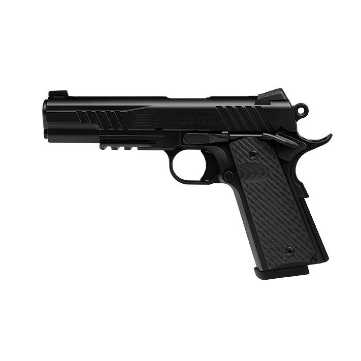 Savage 1911 Gov't Style Handgun 9mm Luger 10rd Magazines (1) 5" Barrel Black Melonite with Rail - DEMO - Precision Shot Firearms