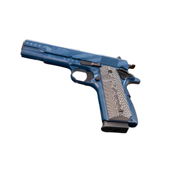 Chiappa 1911 250th Anniversary Handgun .45 Auto 8rd Magazine 5'' Barrel Blue Navy Cerekote G10 Grips - Precision Shot Firearms