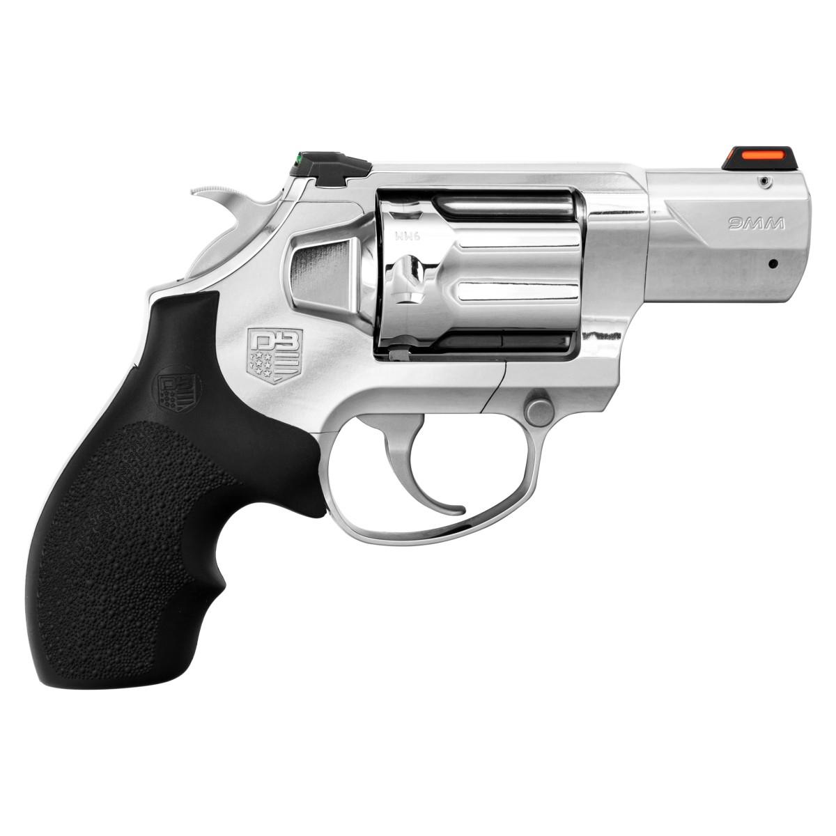 Diamondback SDR 9MM 6 Round 2" Barrel Double Action w/ Fiber Optic Sights Polished Stainless - Precision Shot Firearms
