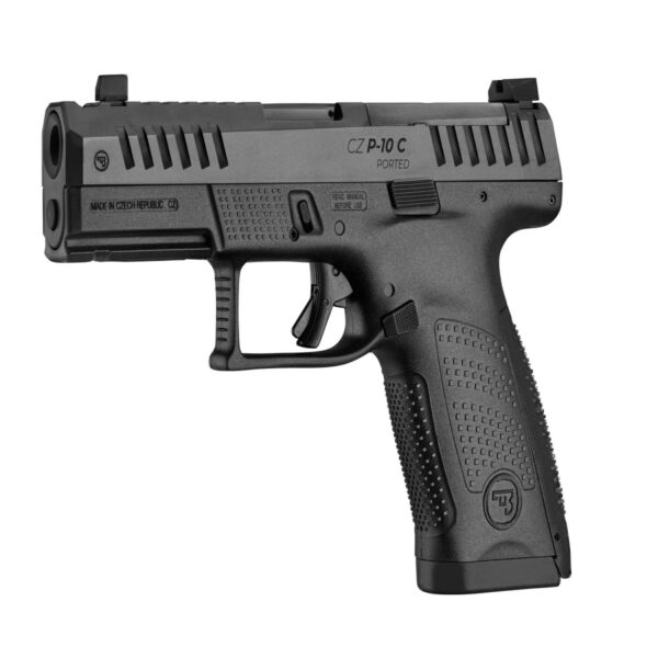 CZ P-10C 9mm 15Rd Magazine(2) 4" Barrel Ported Black Optic Ready - Precision Shot Firearms