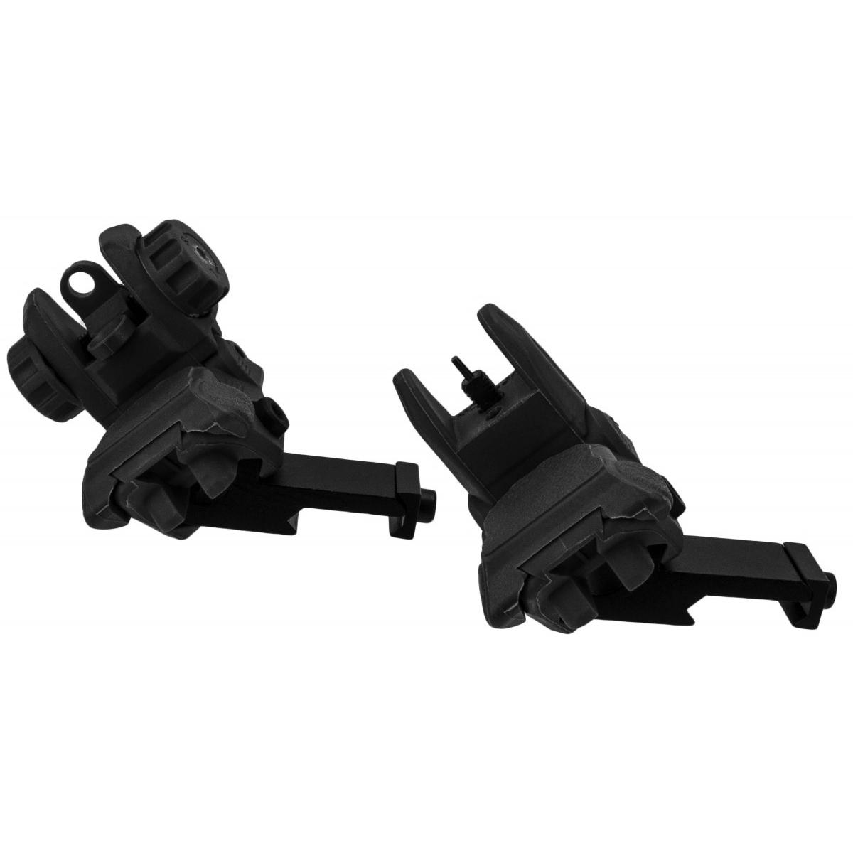 TacFire AR-15 45 Degree/Low Profile Pop Up Sights Black Polymer - Precision Shot Firearms