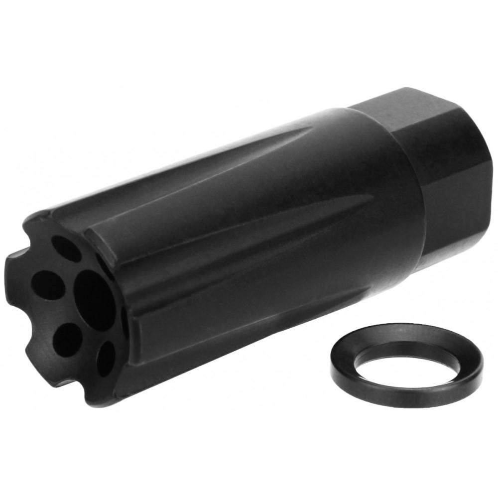 TacFire Linear Compensator Sound & Concussion Forwarder .223/5.56 1/2x28 Black - Precision Shot Firearms