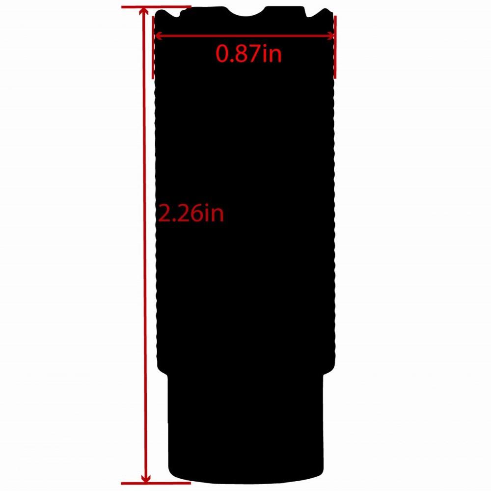 TacFire Linear Compensator Sound & Concussion Forwarder .223/5.56 1/2x28 Black - Precision Shot Firearms