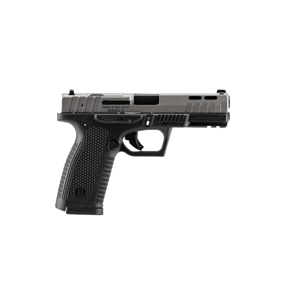 Bersa BP9FS 9MM 17Rd Magazine (2) 4.25" Barrel Matte Black Optics Ready - Precision Shot Firearms