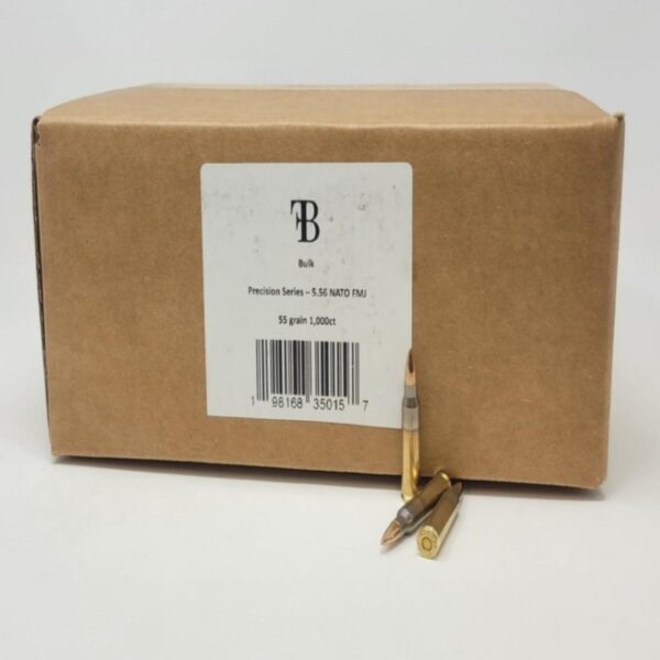 First Breach Precision Rifle Ammunition 5.56X45 NATO 55gr FMJ 3250 fps 1000/ct - Precision Shot Firearms
