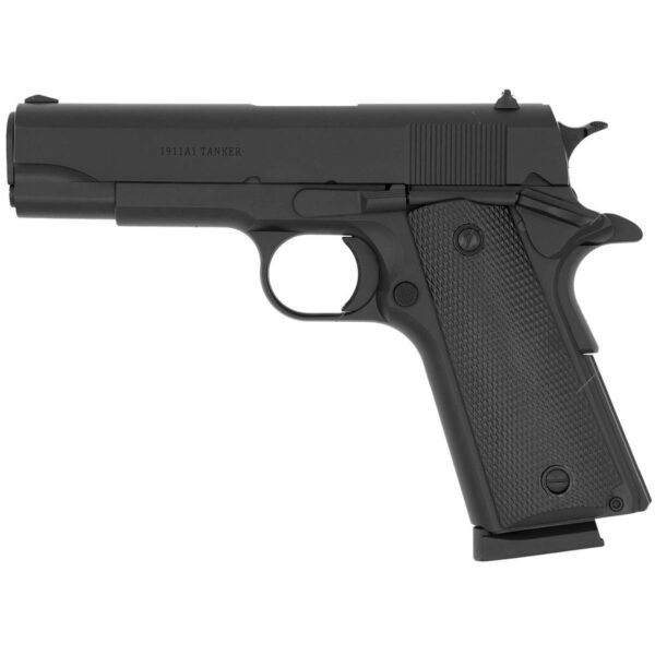 Tisas 1911A1 Tanker 45ACP 7Rd Magazine (2) 4.25'' Barrel Black Cerakote Finish - Precision Shot Firearms