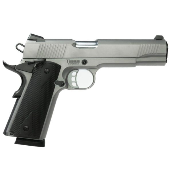 Tisas 1911 DUTY SS45 45ACP 8Rd Magazine (2) 5'' Barrel Stainless Steel - Precision Shot Firearms