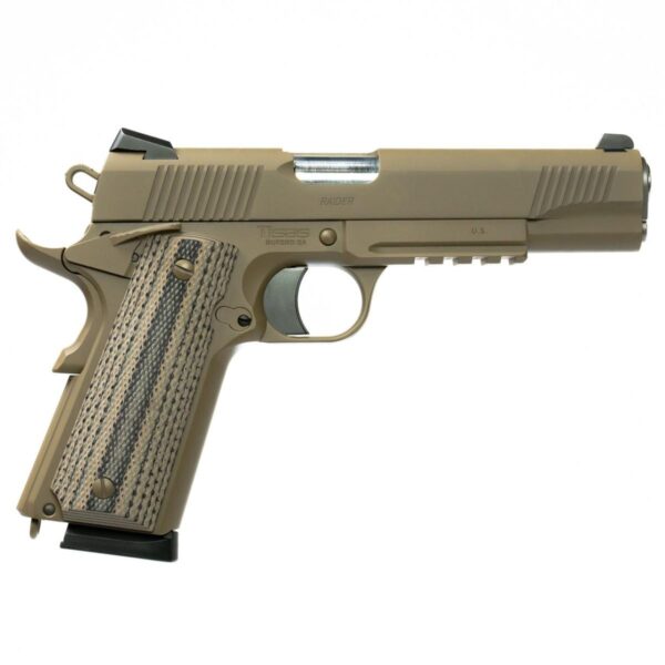 Tisas 1911 DUTY B9RDG RAIDER 9MM 9rd Magazine (2) 5" Barrel FDE Cerakote - Precision Shot Firearms