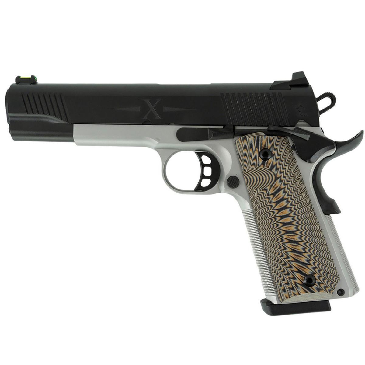 Tisas 1911 D10 10MM 8Rd Magazine 5'' Barrel Stainless Steel Frame Fiber Optic Sight - Precision Shot Firearms