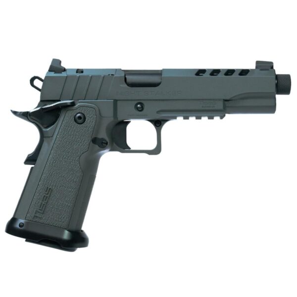 Tisas 1911 B9R Night Stalker Double Stack 9MM 17Rd Magazine (2) 5.35'' Barrel Grey Cerakote - Precision Shot Firearms