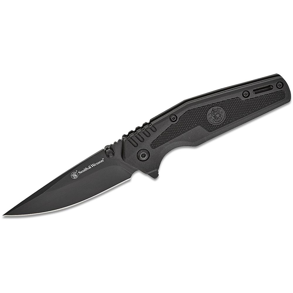 Smith & Wesson SWAT Assisted Folding Knife 3" Drop Point Blade Black Box - Precision Shot Firearms