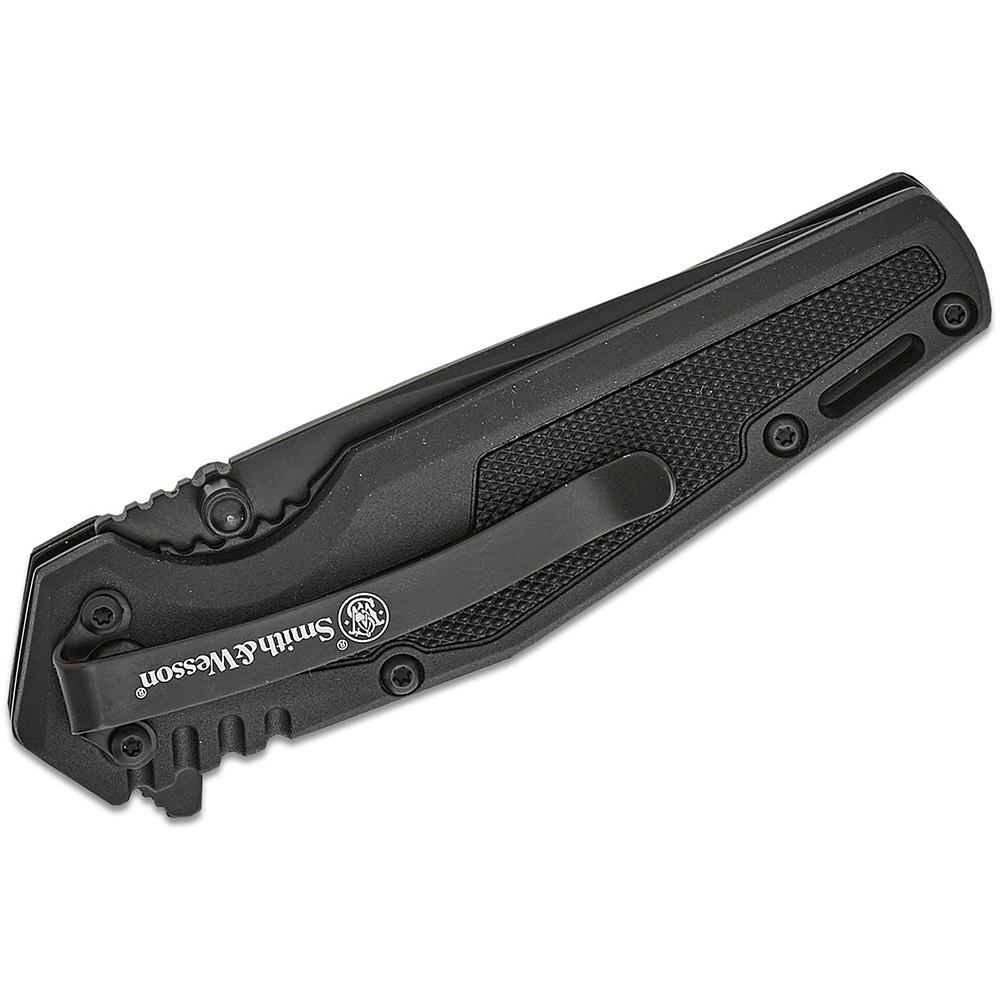 Smith & Wesson SWAT Assisted Folding Knife 3" Drop Point Blade Black Box - Precision Shot Firearms