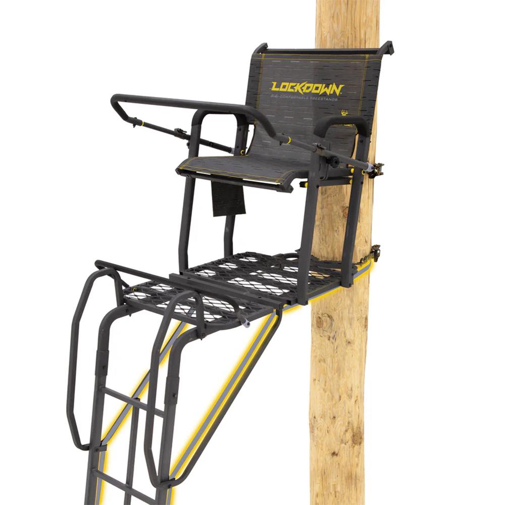River's Edge Lockdown 1-Man Ladder Tree Stand 21ft Wide - Precision Shot Firearms