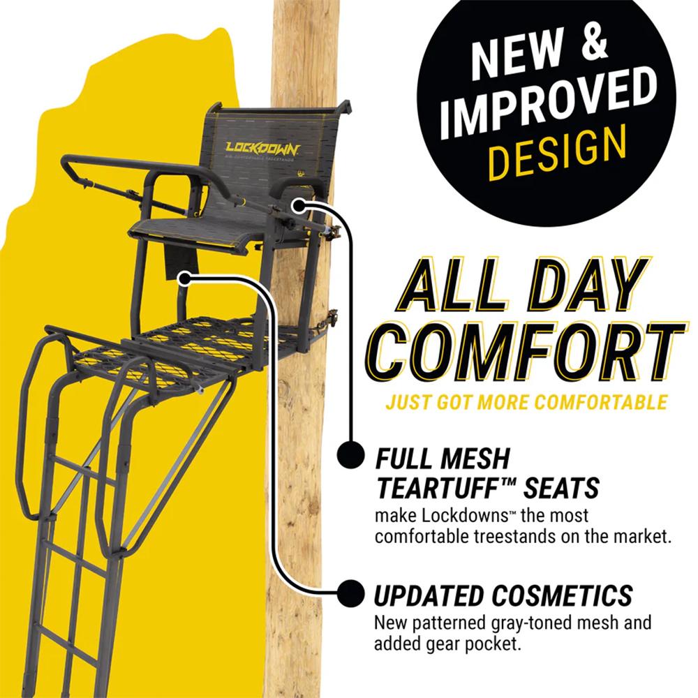 River's Edge Lockdown 1-Man Ladder Tree Stand 21ft Wide - Precision Shot Firearms