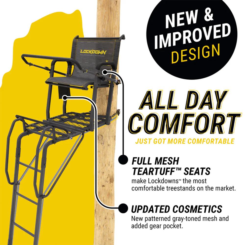 River's Edge Lockdown Wide 1-Man Ladder Tree Stand - Precision Shot Firearms