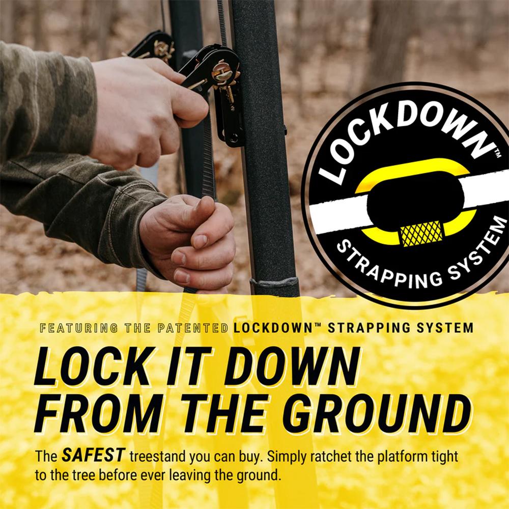 River's Edge Lockdown Wide 1-Man Ladder Tree Stand - Precision Shot Firearms