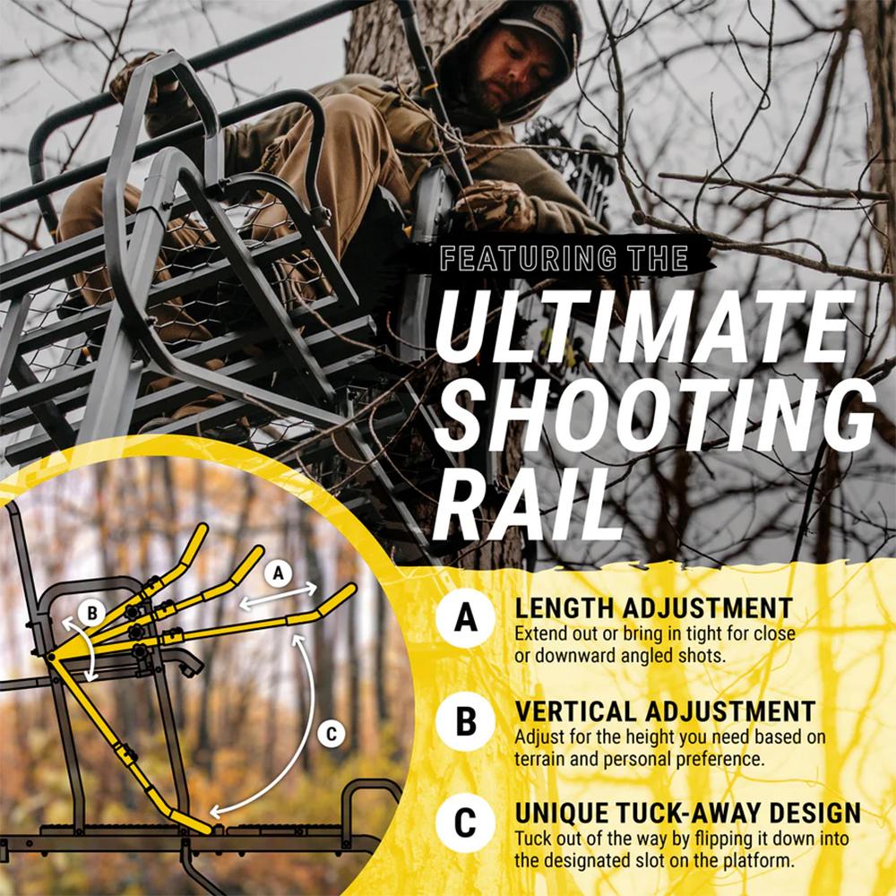 River's Edge Lockdown Wide 1-Man Ladder Tree Stand - Precision Shot Firearms
