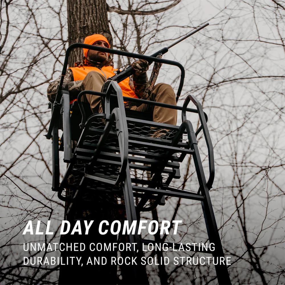 River's Edge Lockdown Wide 1-Man Ladder Tree Stand - Precision Shot Firearms