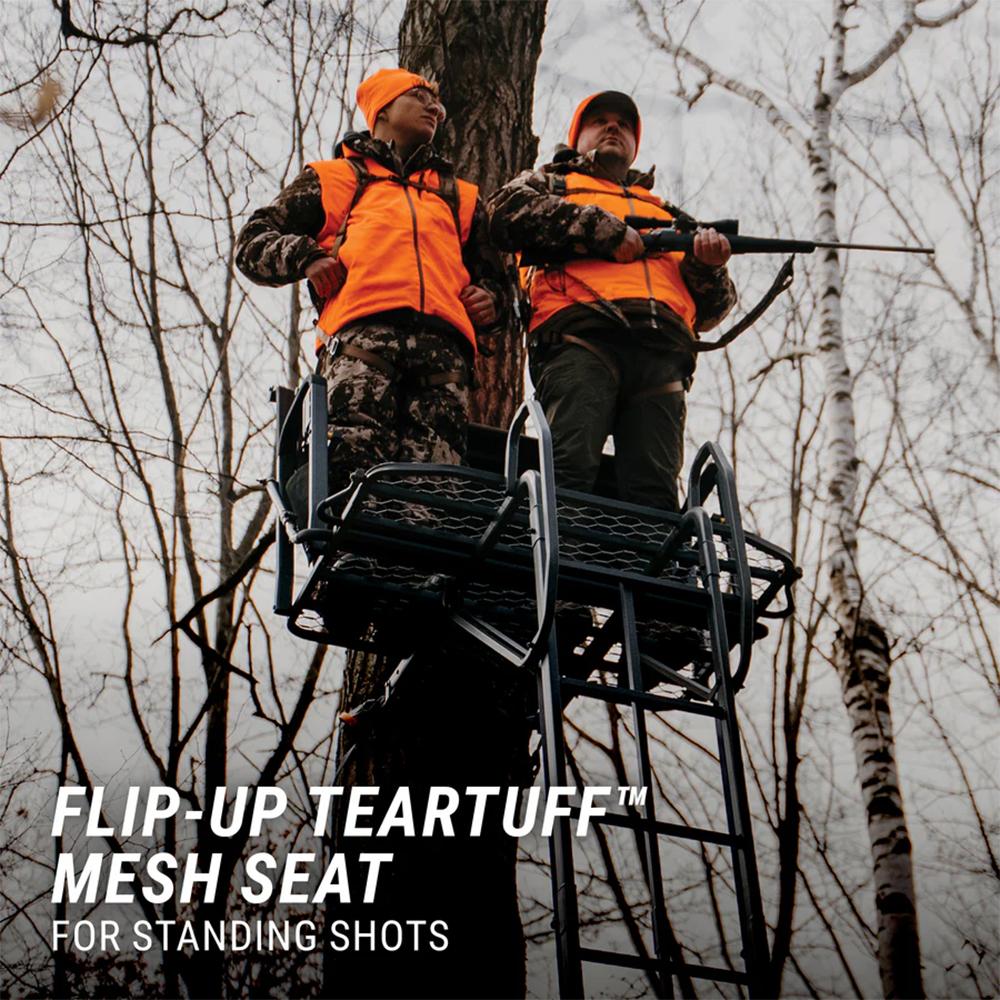 River's Edge Lockdown 2-Man Ladder Tree Stand 21ft Wide - Precision Shot Firearms