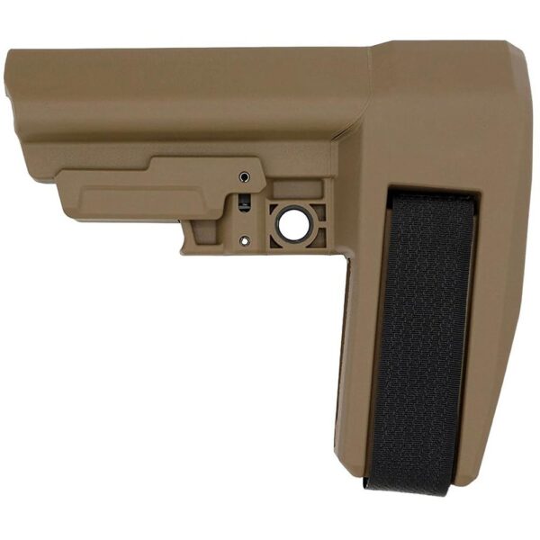 SB Tactical SBA6 Pistol Stabilizing Brace 5-Position Adjustable for AR-15 FDE - Precision Shot Firearms
