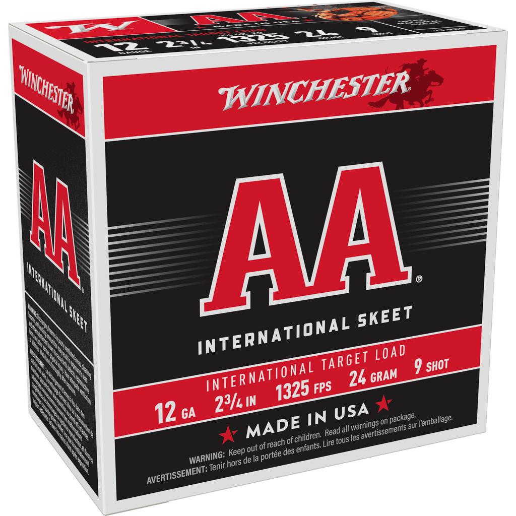 Winchester AA International Target Shotshells 12ga 2-3/4" 7/8oz 1325 fps #9 25/ct - Precision Shot Firearms