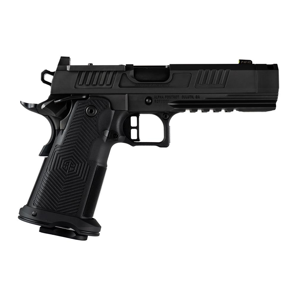 Alpha Foxtrot AF1911-Romulus Handgun 9mm Luger 20rd Magazines(5) 4.25" Compensated Threaded Barrel Black MOS Cut - Precision Shot Firearms