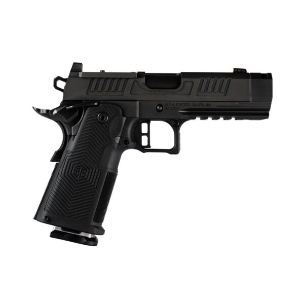 Alpha Foxtrot AF1911-Romulus Handgun 9mm Luger 20rd Magazines(5) 3.5" Compensated Threaded Barrel Black MOS Cut - Precision Shot Firearms