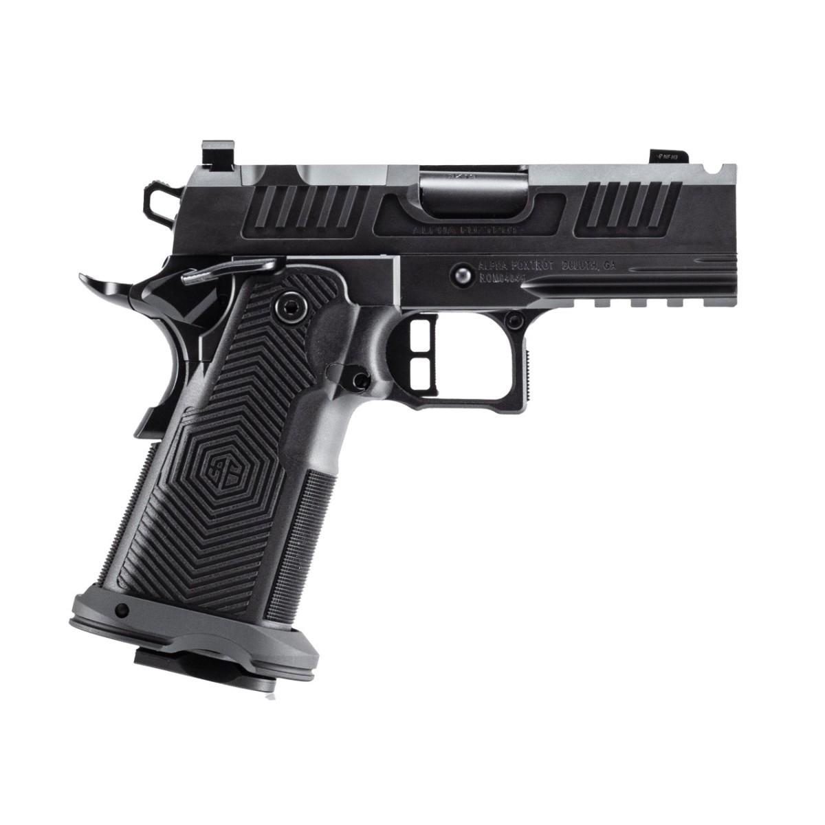 Alpha Foxtrot AF1911-ROMULUS 9MM 17 and 20 Rd Magazines (1 Each) 3.5" Ported Barrel DLC Black MOS Optic Cut - Precision Shot Firearms