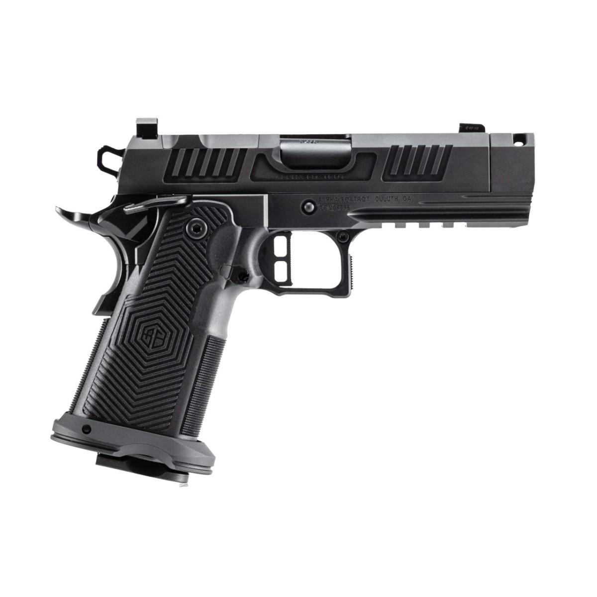 Alpha Foxtrot AF1911-ROMULUS 9mm 17 & 20 Rd Magazines (1 Each) 3.5" Barrel Compensator RMSC Cut DLC Black - Precision Shot Firearms