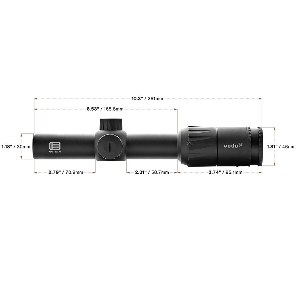 EOTech Vudu X Rifle Scope 1-6x24mm 30mm SFP BD1 Illum. Black - Precision Shot Firearms