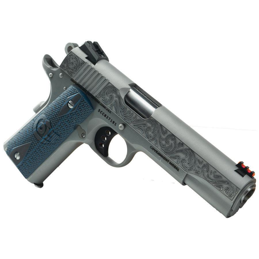 Colt Engraved Competition Handgun .45 ACP 8rd Magazine 5" Barrel Stainless Steel - Precision Shot Firearms