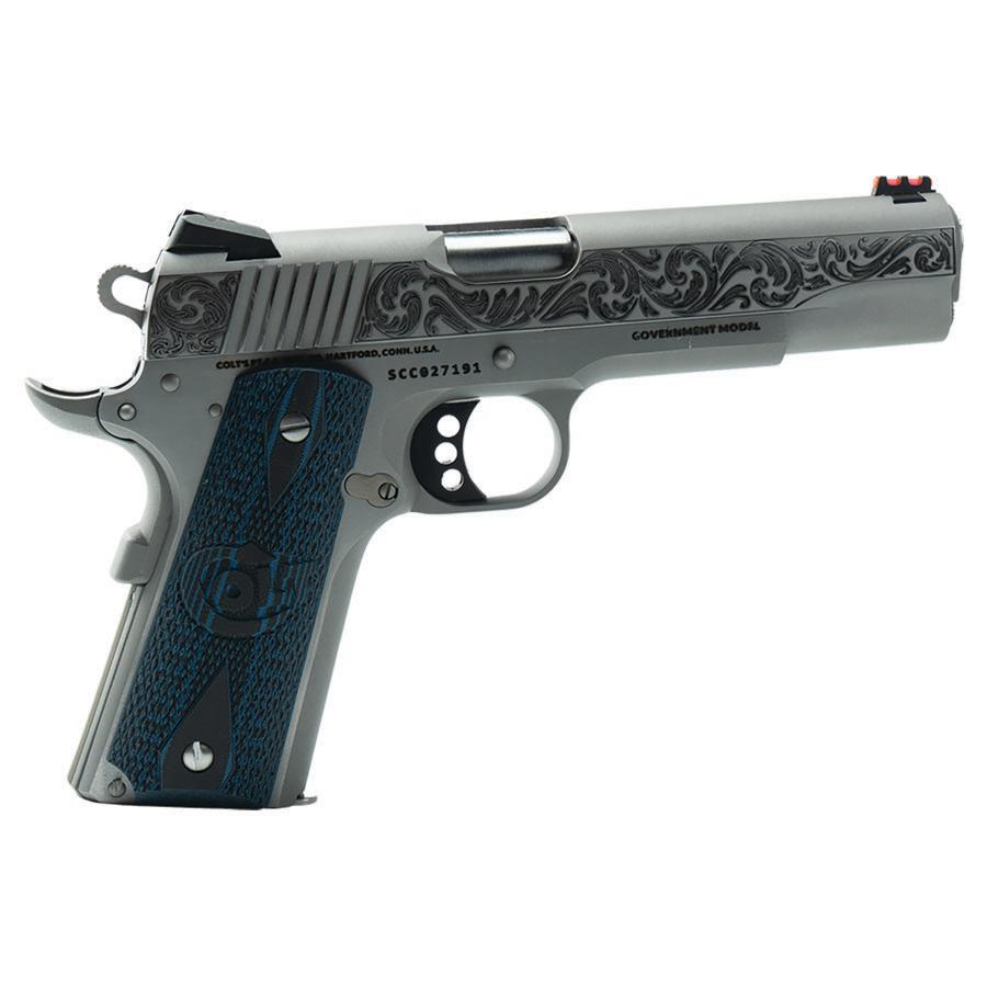 Colt Engraved Competition Handgun .45 ACP 8rd Magazine 5" Barrel Stainless Steel - Precision Shot Firearms