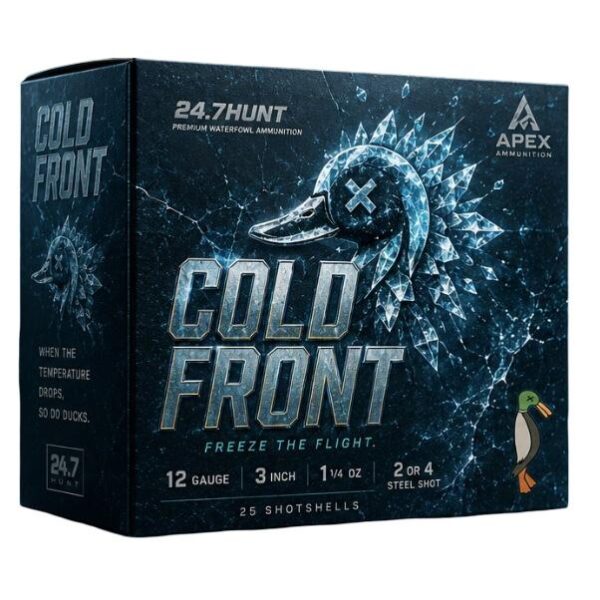 Apex Ammunition Cold Front Steel Shotshell Ammunition 12ga 3'' 1-1/4oz #2 & #4 25/ct - Precision Shot Firearms