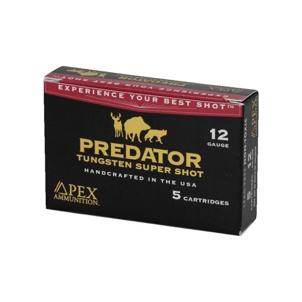 Apex Ammunition Predator TSS Shotshells 12ga 3" 2oz 1200 fps #BB 5/ct - Precision Shot Firearms