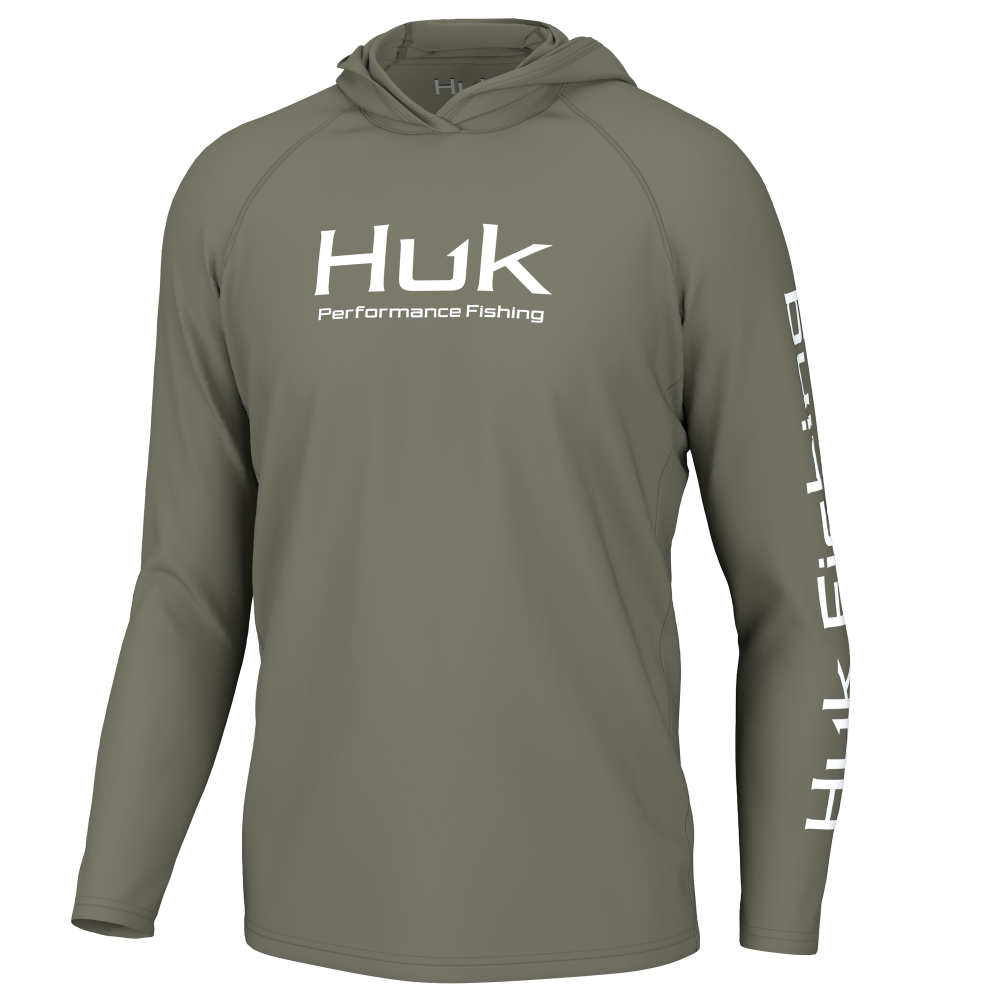 Huk Vented Pursuit Long Sleeve Hoodie Moss XL - Precision Shot Firearms