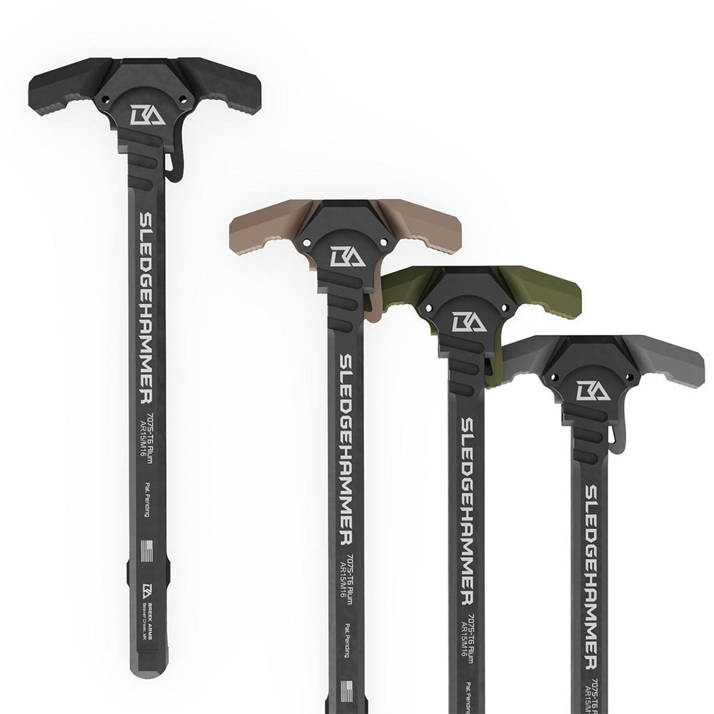 Breek Arms Sledgehammer AR-15 Gas Block Charging Handle Grey - Precision Shot Firearms