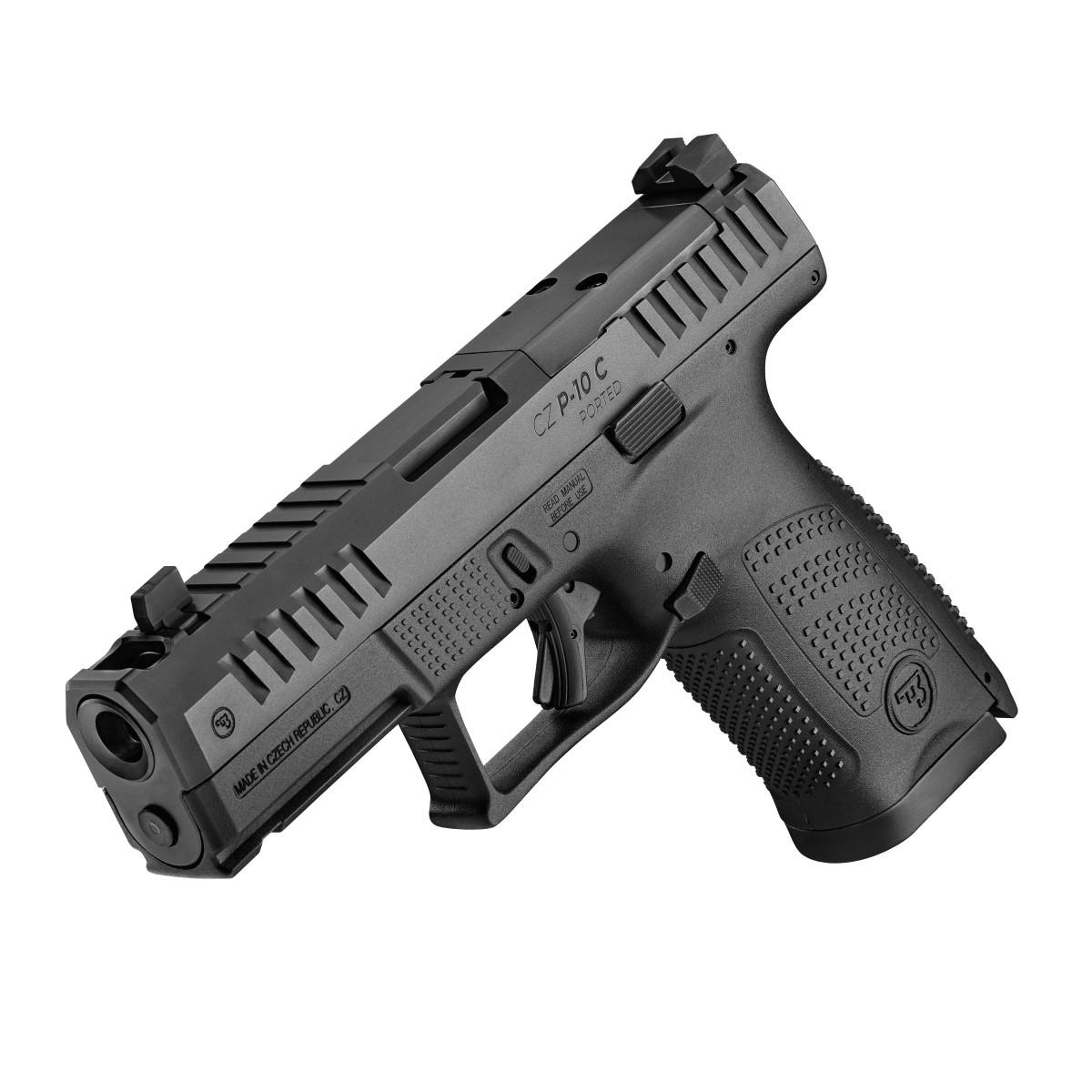 CZ P-10C Ported Handgun 9mm Luger 10rd Magazines(2) 4" Ported Barrel Optic Ready - Precision Shot Firearms