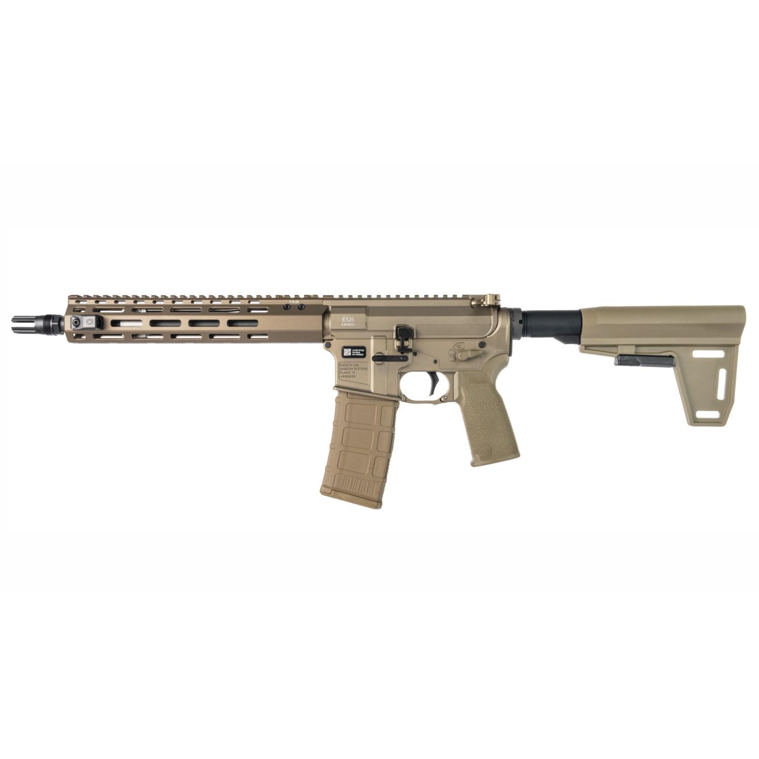 Shadow Systems E526 Pistol 5.56mm 30rd Magazine(2) 11.5" Barrel FDE Maelstrom Plan B DLC BCG - Precision Shot Firearms