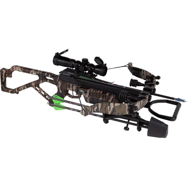 Excalibur Mag Max Crossbow 350 fps Mossy Oak Bottomland with Tactical Hunter Scope - Precision Shot Firearms