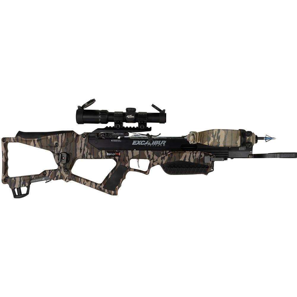 Excalibur RevX TD Crossbow 400 fps Mossy Oak Bottomland with Overwatch Scope & Explore Case - Precision Shot Firearms