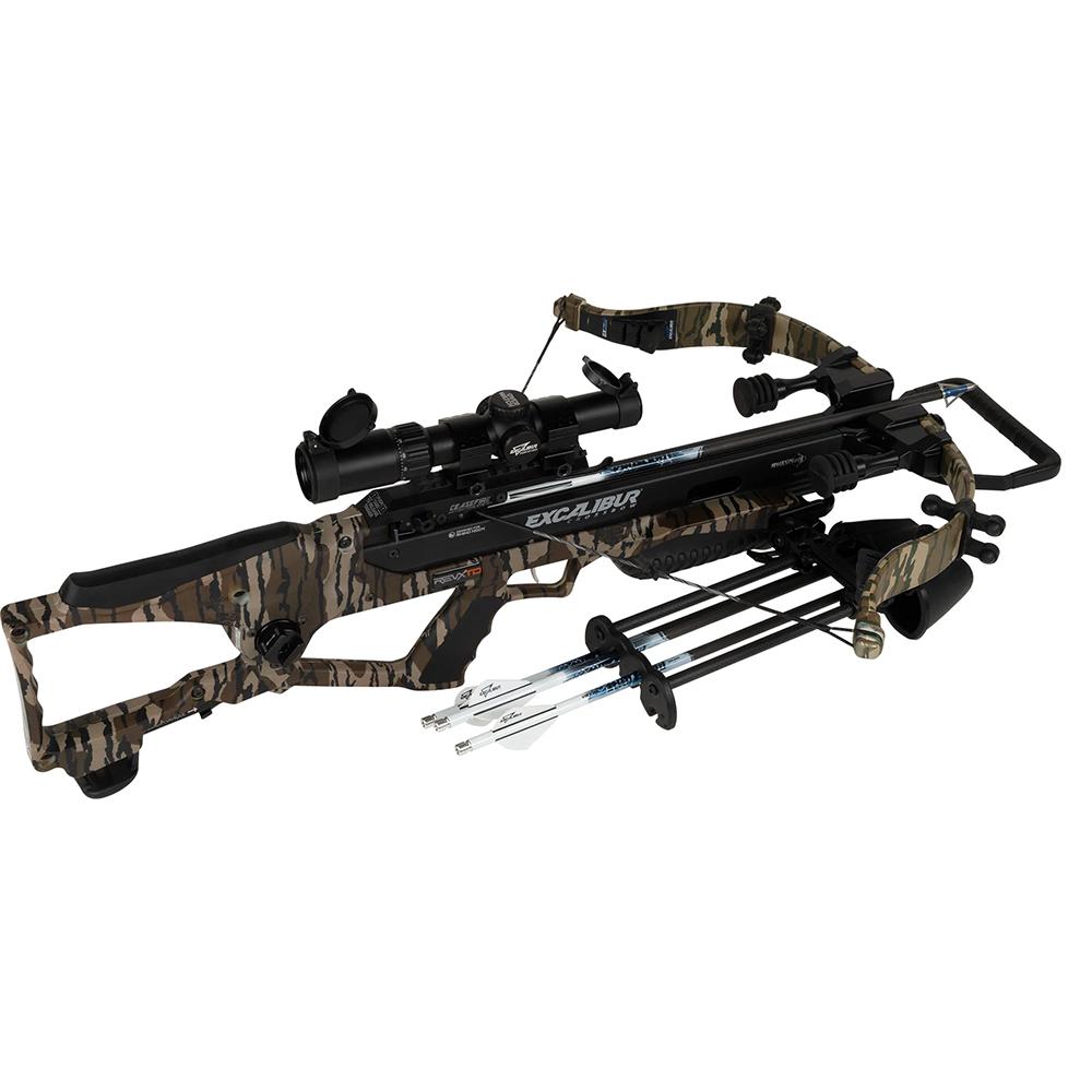 Excalibur RevX TD Crossbow 400 fps Mossy Oak Bottomland with Overwatch Scope & Explore Case - Precision Shot Firearms