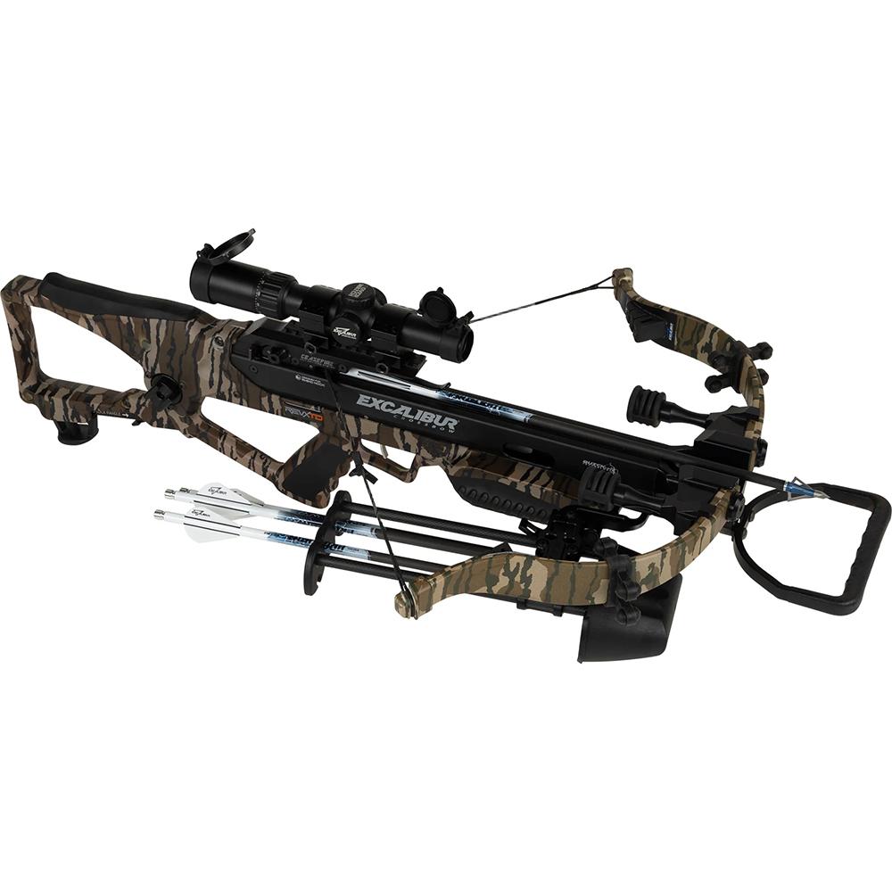 Excalibur RevX TD Crossbow 400 fps Mossy Oak Bottomland with Overwatch Scope & Explore Case - Precision Shot Firearms