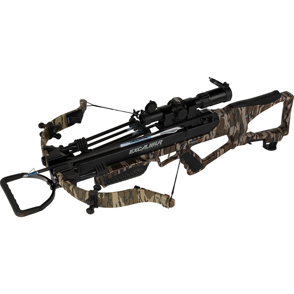 Excalibur RevX TD Crossbow 400 fps Mossy Oak Bottomland with Overwatch Scope & Explore Case - Precision Shot Firearms